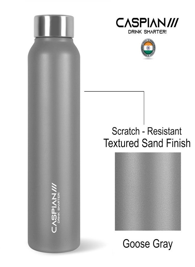 CASPIAN /// Astra Stainless Steel Water Bottle 1 Ltr (Litre) For Fridge,Home,Office,School,Gym-Ideal For Adults,Men,Women,Kids,Boys,Girls-1000Ml Leakproof,Rust Free,Set Of 3,Green Grey & Black - Image 3